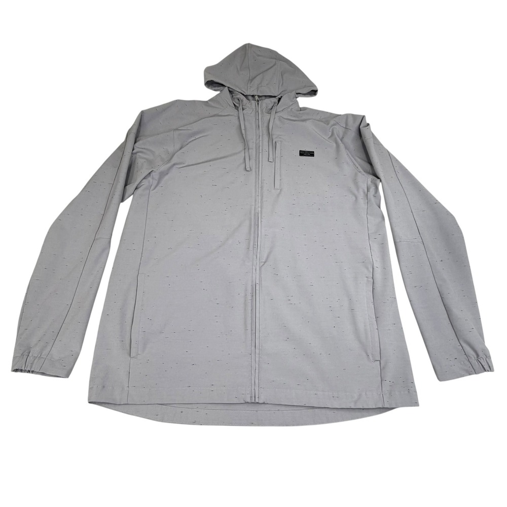 Travis Mathew Mens Annual Leave Full Zip Hoodie XL Heather Gray Golf Lightweight